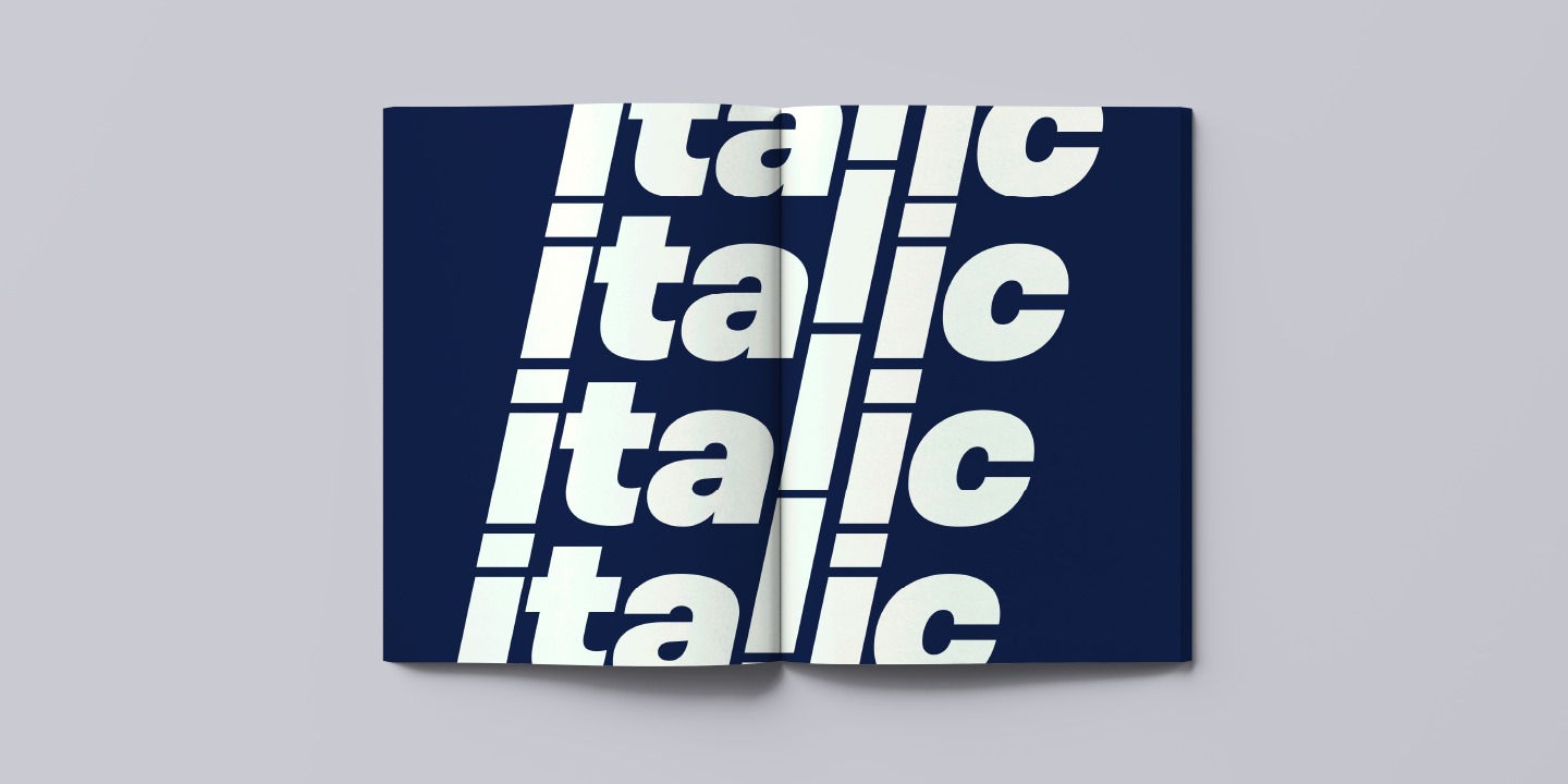 Przykład czcionki Mazin Italic